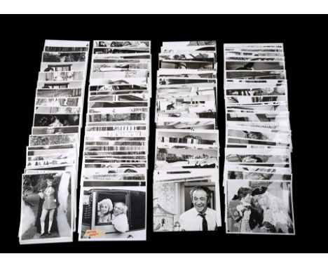 183 production, promotional and publicity black-and-white stills from various Carry On titles including Carry On Abroad, Carr