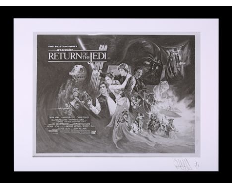 One negative and Feref Proof Print of poster concept featuring Josh Kirby artwork.Unique Proof Print created by Feref for the