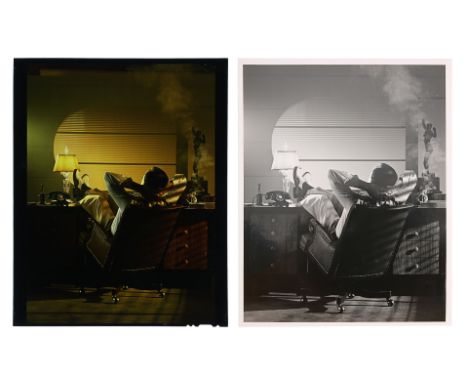 Transparency and 10"x8" photograph of Jack Nicholson in character as J.J. 'Jake' Gittes used in poster concept.Various Sizes,