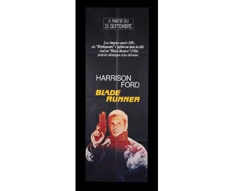 A scarce format and a country unique design make this French Door Panel poster a highly desirable item for "Blade Runner" (19