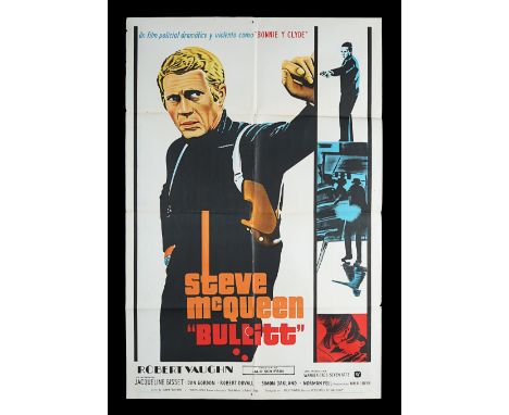 A classic Steve McQueen performance and a beautiful and rare poster. The stone litho print finish for this Argentinean One-Sh