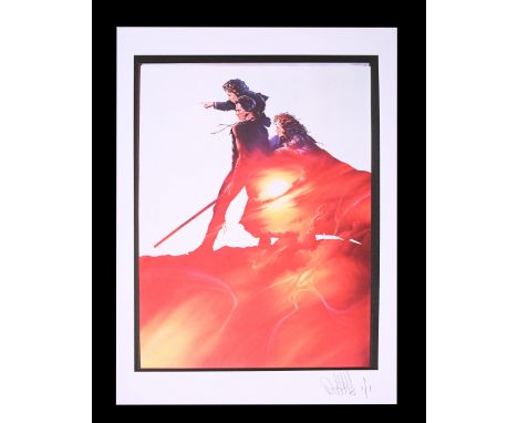 Eight transparencies and six negatives of assorted elements of various poster concepts with a Feref Proof Print of one transp