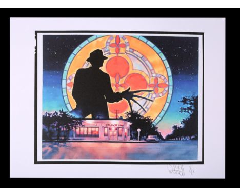 One transparency and Feref Proof Print of the poster concept featuring Graham Humphreys' artwork with three transparencies an