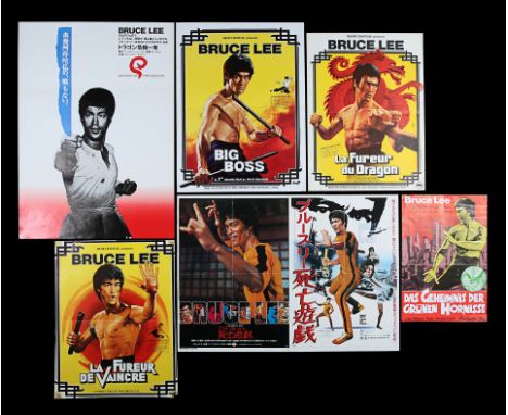 An impressive selection of six International Bruce Lee cinema posters. From France we are offering three 'petite' affiches in