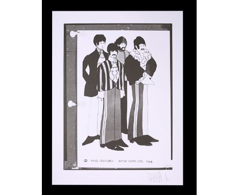 One negative and Feref Proof Print of "The Beatles" poster concept.Unique Proof Print created by Feref for the purpose of rev