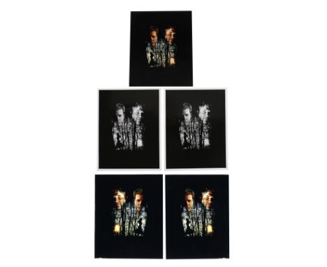 Two transparencies, three photographs and a black-and-white photocopy of poster concept.Various Sizes, see Feref Glossary  he