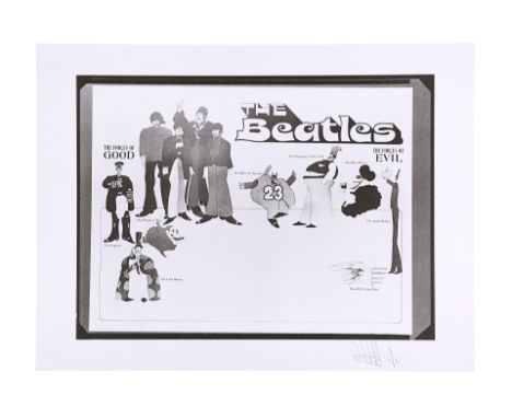One negative and Feref Proof Print of "The Forces of Good and Evil" poster concept.Unique Proof Print created by Feref for th