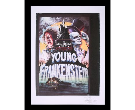 One transparency with 10 negatives of assorted elements of the poster concept with a Feref Proof Print of the transparency fe