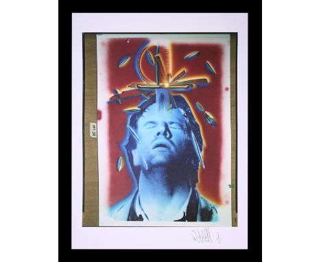 Six transparencies and 10 negatives of assorted elements of various poster concepts with promotional brochures.Unique Proof P