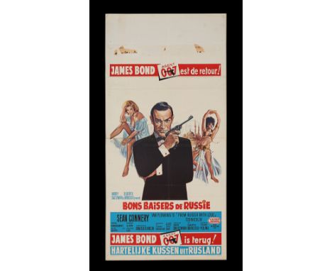 The Belgian Affiche is one of only a handful of original first year of release posters for "From Russia With Love (1963) to r