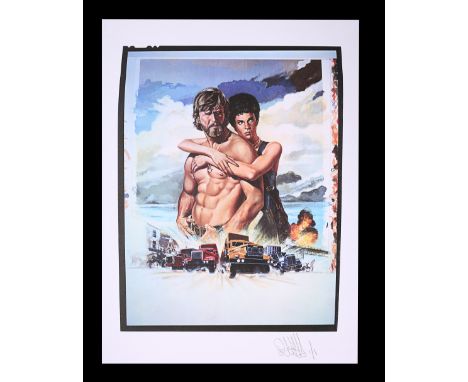 Nine transparencies with 39 negatives (some repeated) of assorted elements of various poster concepts and graphics, with Fere