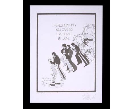 One negative and Feref Proof Print of "There's Nothing You Can Do That Can't Be Done" poster concept.Unique Proof Print creat