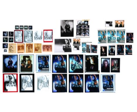 12 transparencies and 10 negatives of assorted elements of various poster concepts with contact sheet and assorted photograph