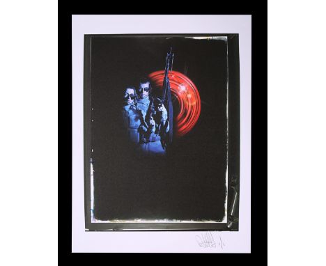 Three transparencies and four negatives of poster concept with Feref Proof Print of one transparency.Unique Proof Print creat