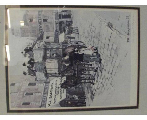 M Chapman print, signed in pencil
