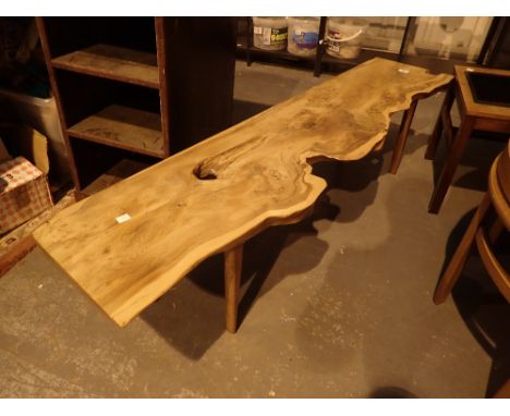Elm slab bench L: 155 cm