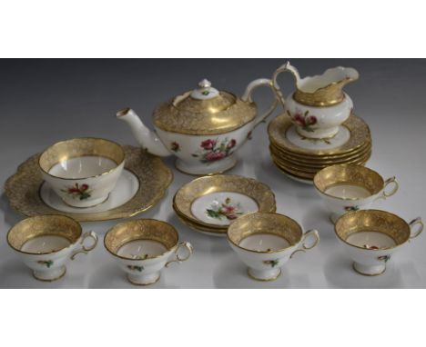 Approximately twenty pieces of Hammersley tea ware decorated with roses