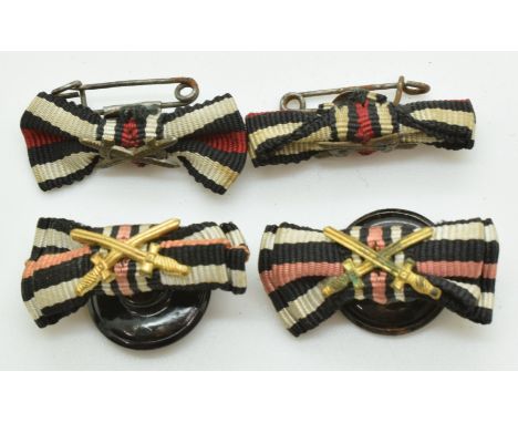 German Army WW1 button hole pin badges, Honour Cross with swords emblem