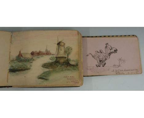 Two WW1 South African nursing/hospital autograph or sketch books, one for E Daly South African Medical Nursing Service, the o