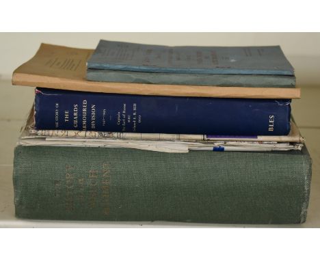 'The History of the Welch Regiment' by Major A C Whitehorne, hardback book 1922, 'The Guards Armoured Division 1941-1945' by 