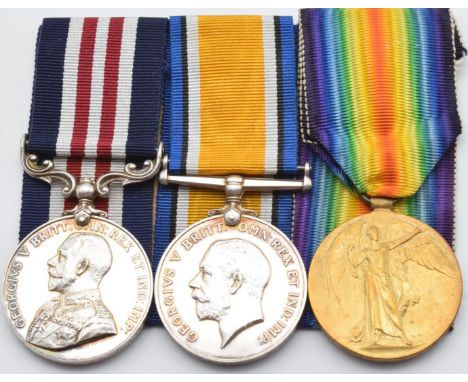 British Army WW1 Gloucestershire Regiment Military Medal immediate award to 1943 Cpl W G Davis, 2nd Battalion, together with 