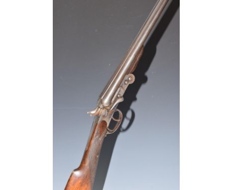 Belgian .410 side by side folding poache'rs shotgun with chequered grip and forend, double trigger and 27.75 inch barrels sta