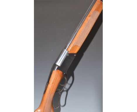 Marocchi .410 under-lever action over and under shotgun with chequered grip and forend, double trigger and 26.5 inch barrels,
