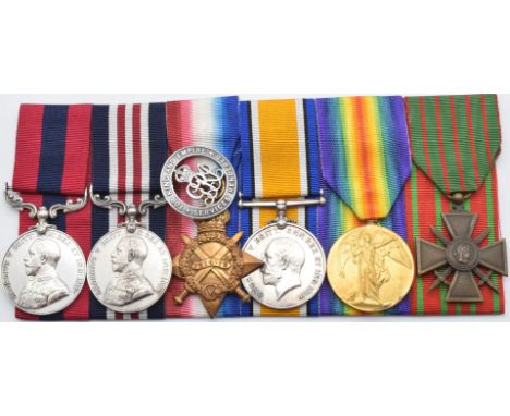 British Army WW1 Gloucestershire Regiment Distinguished Conduct Medal group of six awarded to 12069 Pte H Pugh, 8th Battalion