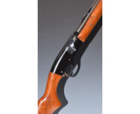 Remington Speedmaster 552 .22 semi-automatic rifle with sling suspension mounts, adjustable sights and 2.5 inch barrel, overa