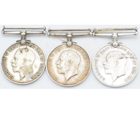 British Army WW1 medals comprising two War Medals for the Royal Engineers named to 201454 Sapper H J Pope and 47091 Sergeant 