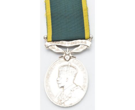 British Army Territorial Efficiency Medal (George V) named to 5177629 Sgt H G Collins 4th Battalion Gloucestershire Regiment&