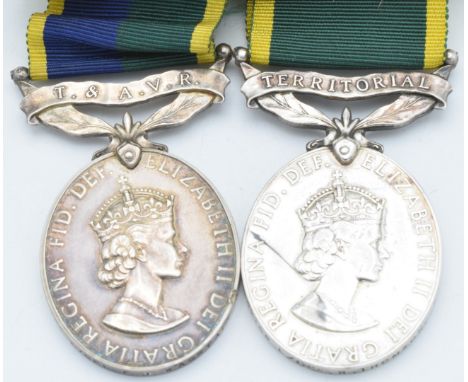 British Army Territorial Efficiency Medal (Elizabeth II) named to 22292168 Lance Corporal R Thomson Royal Army Ordnance Corps