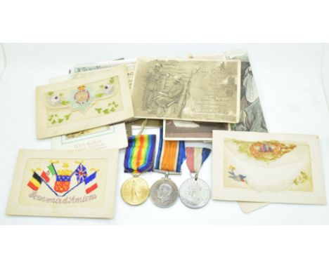 British Army WW1 medal pair, comprising War Medal and Victory Medal named to 34904 Pte WJJ Pepprell, Gloucestershire Regiment