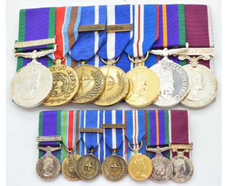 British Army group of seven medals comprising copy General Service medal with clasp for Northern Ireland named to 24697560 Cp