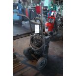 Aro grease pump w/ hand truck