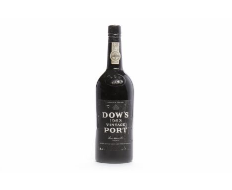 DOW'S 1963 VINTAGE PORTOporto, Portugal. No capacity or strength stated.  CONDITION REPORT: Very good. 
