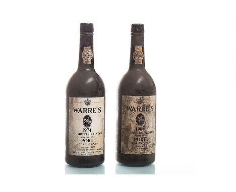 WARRE'S LATE BOTTLED VINTAGE 1974 (2)Oporto, Portugal. 75cl.2 bottles. 
