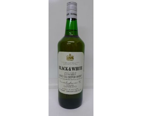 One bottle, Black & White, Buchanan's Choice Old Scotch Whisky