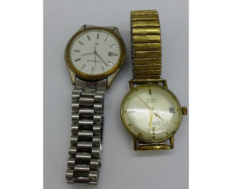 An Aristo automatic wristwatch and one other wristwatch
