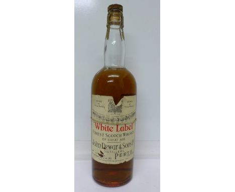 One bottle, White Label Scotch Whisky, John Dewar & Sons