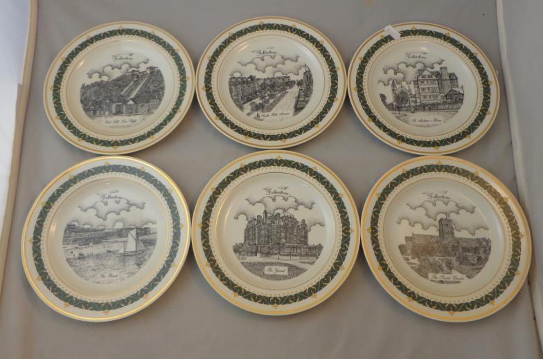 Canterbury Collection Plates (Serial No. 100 Folkestone) inc. St