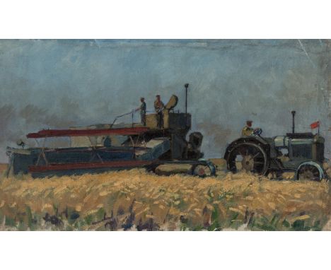 20TH CENTURY RUSSIAN ARTISTWheat Harvest, oil on canvas43 x 70.9 cm (16 7/8 x 27 7/8 in.)  PROVENANCE INFORMATIONThis work co