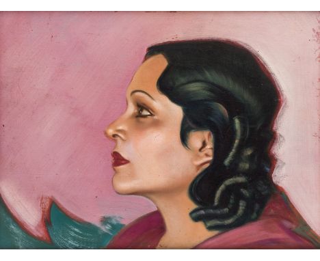 SVETOSLAV NIKOLAEVICH ROERICH (RUSSIAN-INDIAN 1904-1993) Portrait of the Artist's Wife, the actress Devika Rani, sold along w