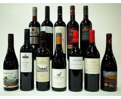 12 BOTTLES AUSTRALIAN RED WINESummer Road Old Vine Grenache 2019; The Visionary Cabernet Sauvignon 2017; Wynns Coonawarra Est