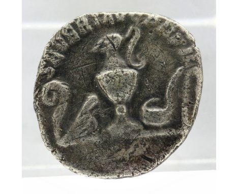 c. 189-211 AD silver denarius of Emperor Geta. P&amp;P Group 0 (£5+VAT for the first lot and £1+VAT for subsequent lots) 