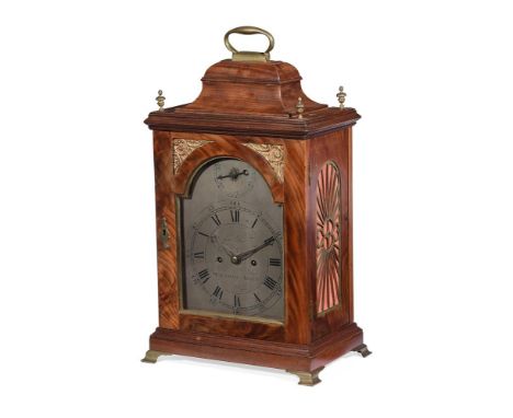 A GEORGE III MAHOGANY BRACKET CLOCK, THE DIAL INSCRIBED FOR JOHN HART, WAALTHAM ABBEY, LATE 18TH CENTURYwith twin fusee movem