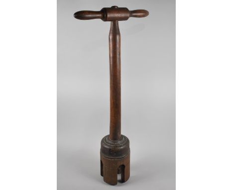 A Vintage Wooden Dolly, 81cm high 