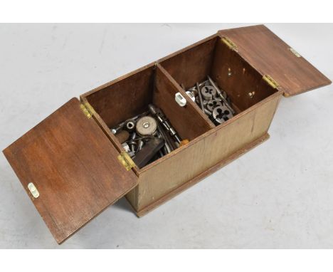 A Two Division Toolbox Containing Engineering Tools, Tap and Die Set 