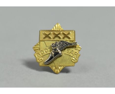 A 9ct Gold Goodyear Small Lapel Badge, 3.0g 