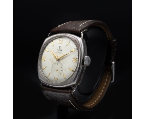 TUDOR ROYAL DENNISON WRISTWATCH, 1950's, silver case, currently ticking.